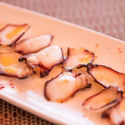 Exquisite grilled octopus with paprika