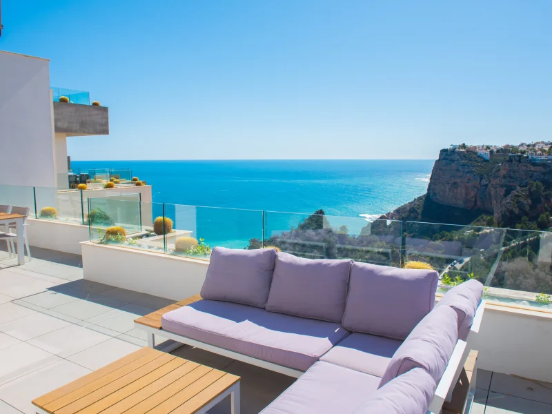 Luxury apartment in Benitachell, Cumbre del Sol with sea views