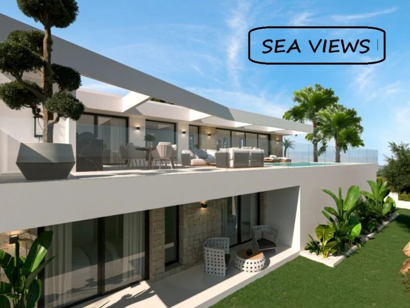 Modern villa with sea views in Casanova, Calpe
