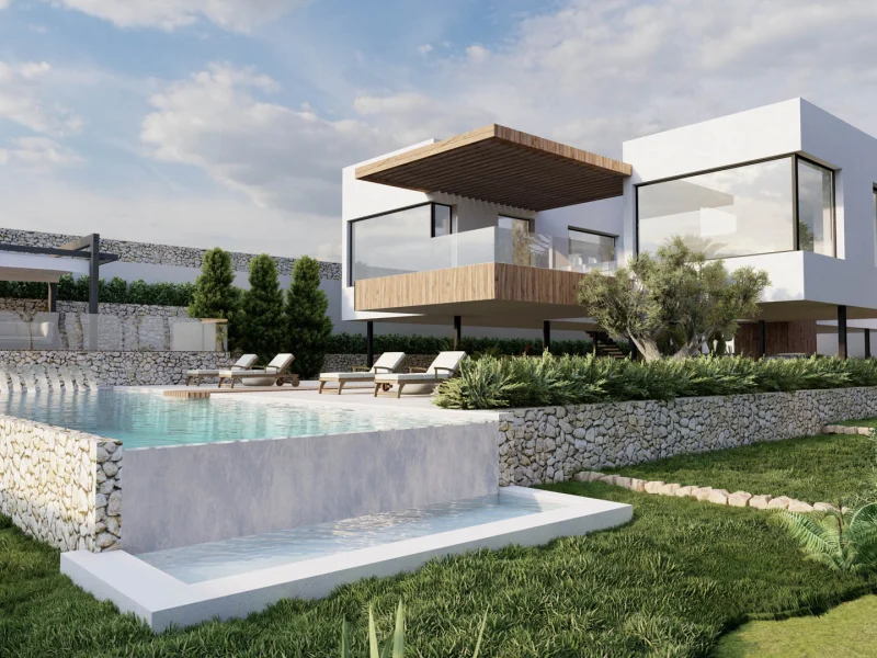 Modern luxury villa project in La Corona, Jávea with sea views