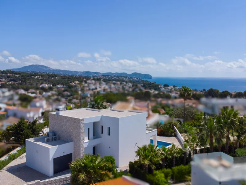 New build villa in Benissa, La Fustera with sea views