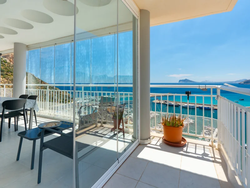 Architecturally designed penthouse with panoramic sea views in Calpe for sale