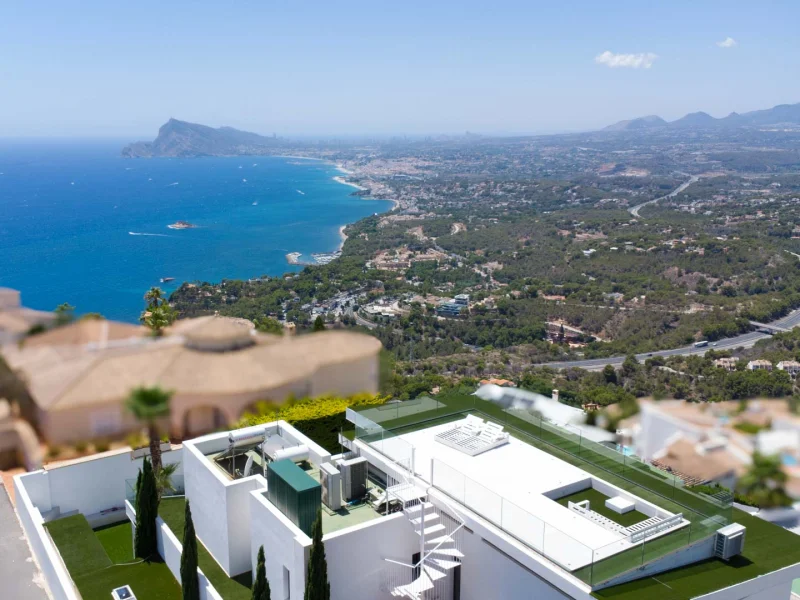 Contemporary villa for sale in Altea Hills with panoramic sea views