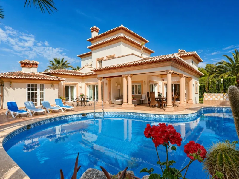 Villa for sale in Jávea, Costa Nova with private pool and exceptional privacy
