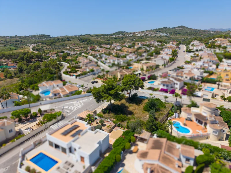 Building plot for sale in Benitachell, Les Fonts, with approved project for a 3-bedroom villa