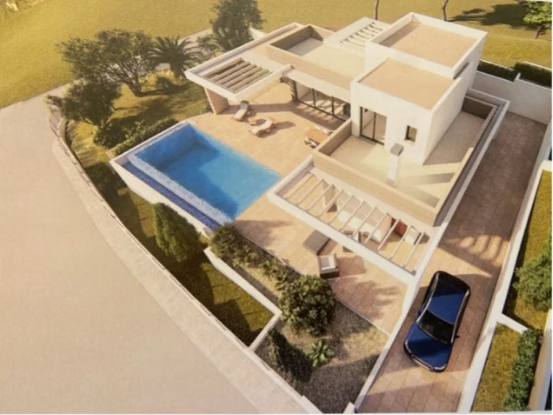 Modern villa project in Jávea with sea views