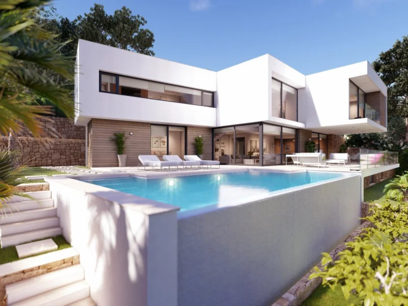 Modern villa with sea views in Jávea