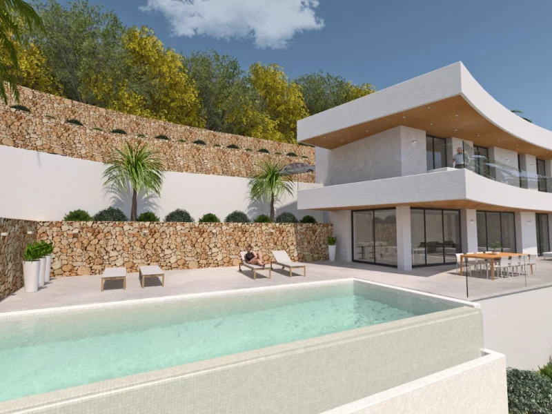 Modern new build villa with sea views in Jávea