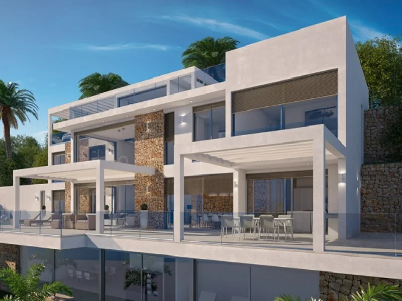 Modern four bedroom villa with sea views in Jávea