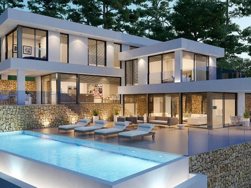 Modern villa in Portixol, Jávea with sea views