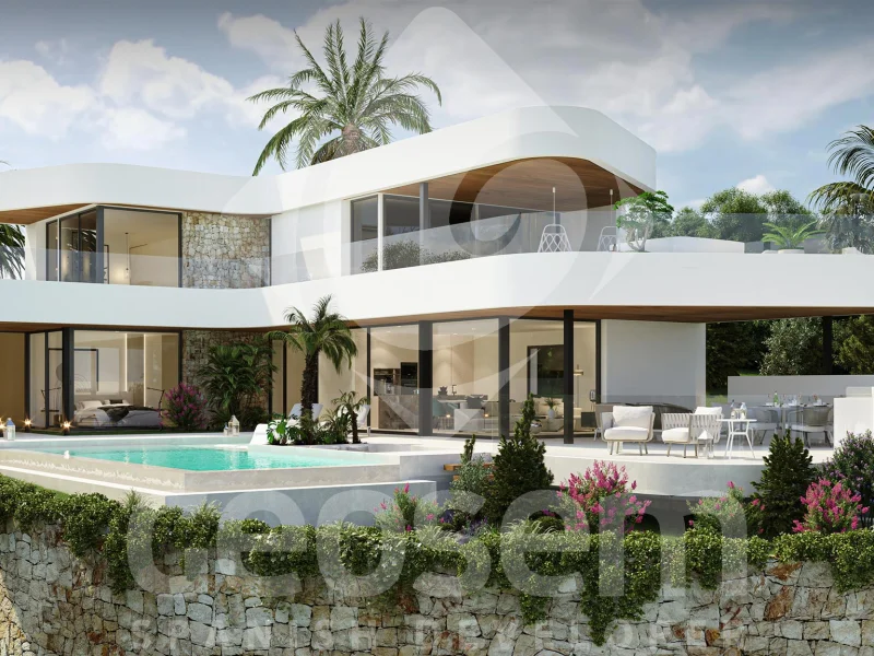 Modern villa in Benitachell, Cumbre del Sol with sea views
