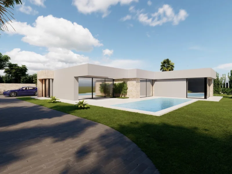Modern new build villa in Calpe, Puerto Blanco with sea views