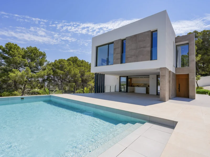 Modern villa in Moraira, Benimeit with panoramic views