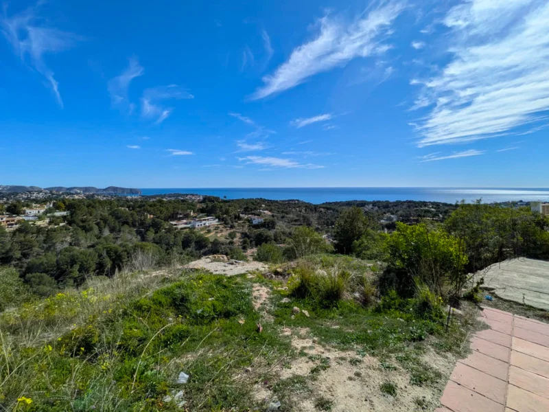 Plot in Benissa, Tossal Los Bancales with panoramic sea views