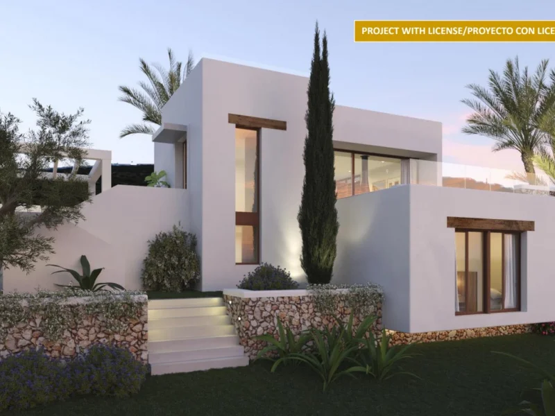 Ibiza style villa in Jávea with Montgó views