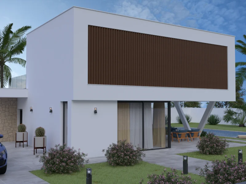 Modern energy-efficient villa with valley views in Alcalalí