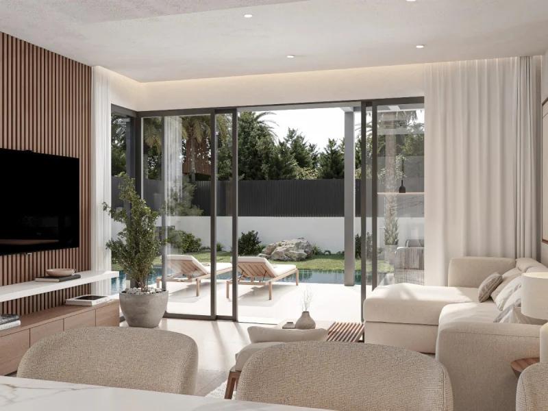 Modern energy-efficient villa in Alcalalí with panoramic valley views