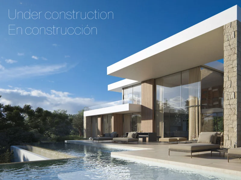 Contemporary villa in Fanadix, Moraira with panoramic sea views