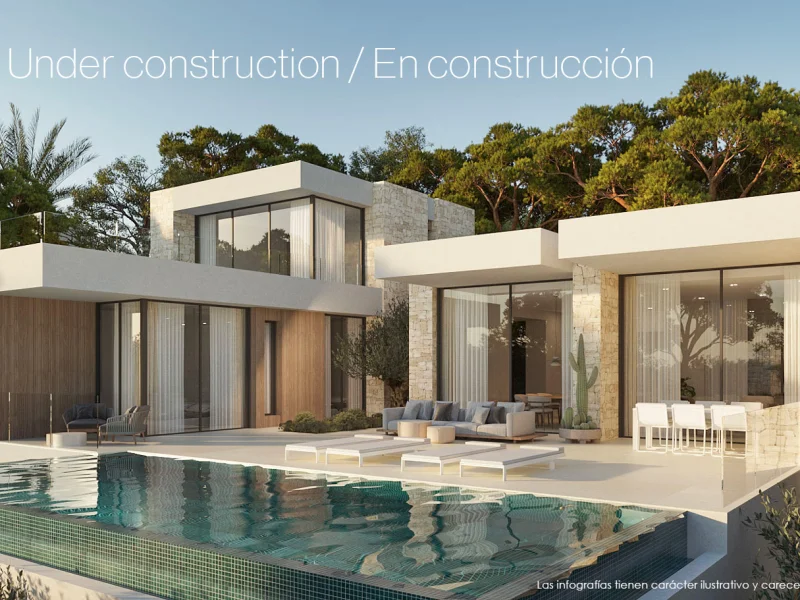 Modern villa project in San Jaime Benissa with sea views