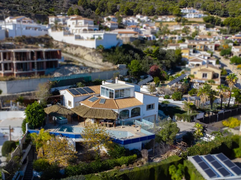 Villa with panoramic sea views in Calpe, Partida Cucarres
