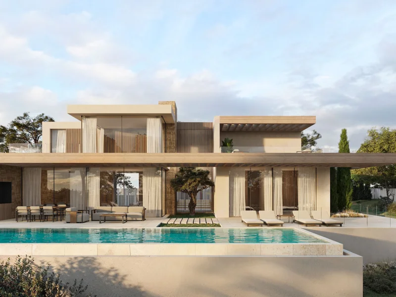 Modern villa in Benissa, La Fustera with panoramic sea views