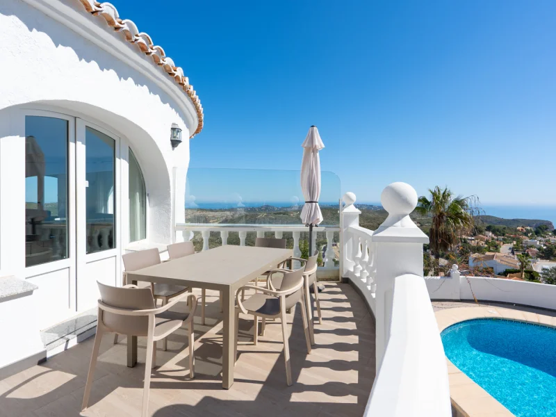 Traditional villa with sea views in Benitachell, Cumbre del Sol
