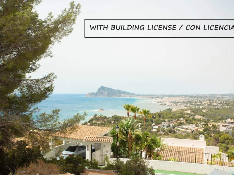 Plot with sea views and building license in Altea Hills, Altea