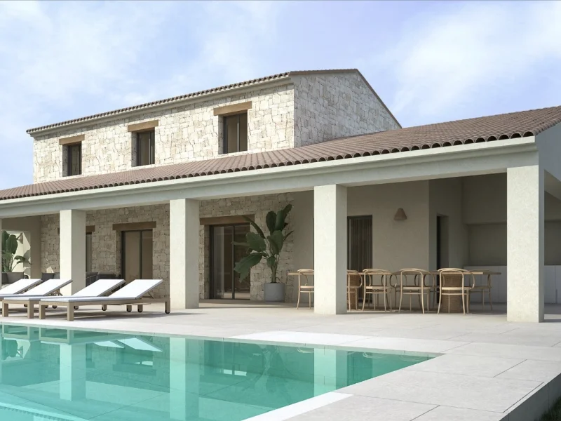 Mediterranean villa with private pool in Teulada