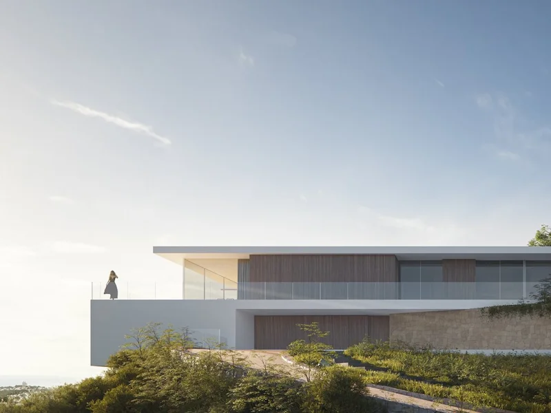 Modern designer villa in Moraira with panoramic views