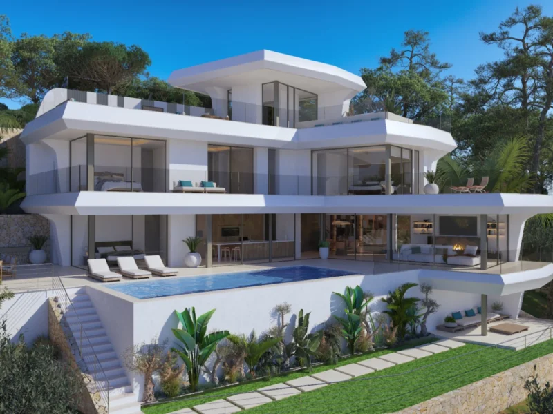 Luxury villa in Altea, Altea Hills with panoramic sea views