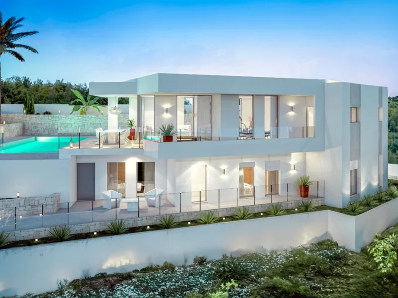 Modern villa with infinity pool in Benimeit, Moraira