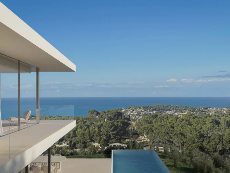 Modern luxury villa with panoramic sea views in Benissa