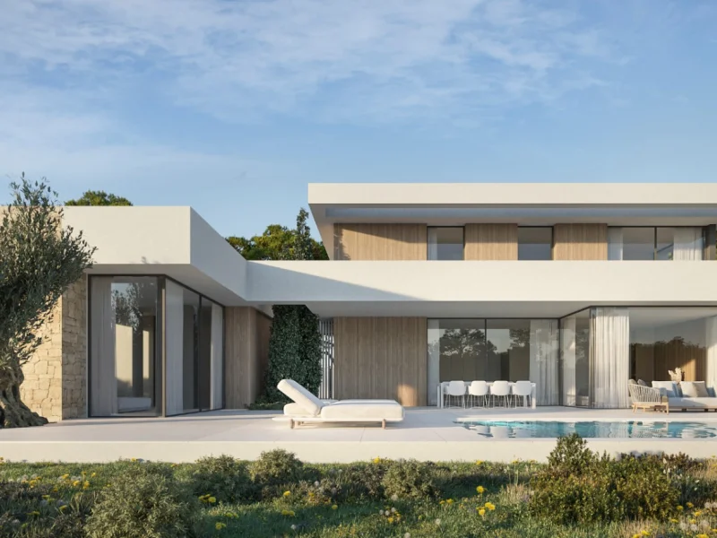 Modern villa in Moraira, Benimeit with private pool