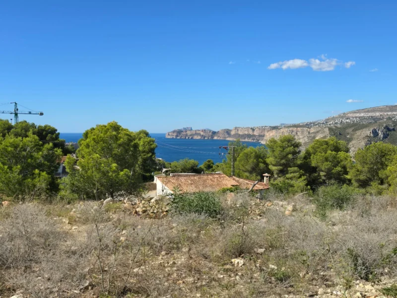 Building plots with sea views in Costa Nova, Jávea