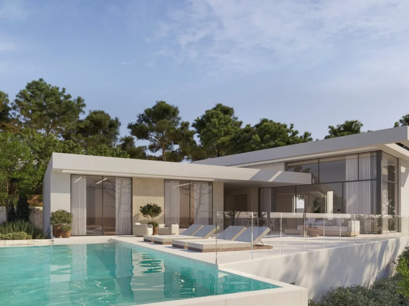 Modern new build villa in Benitachell, Los Molinos with sea views