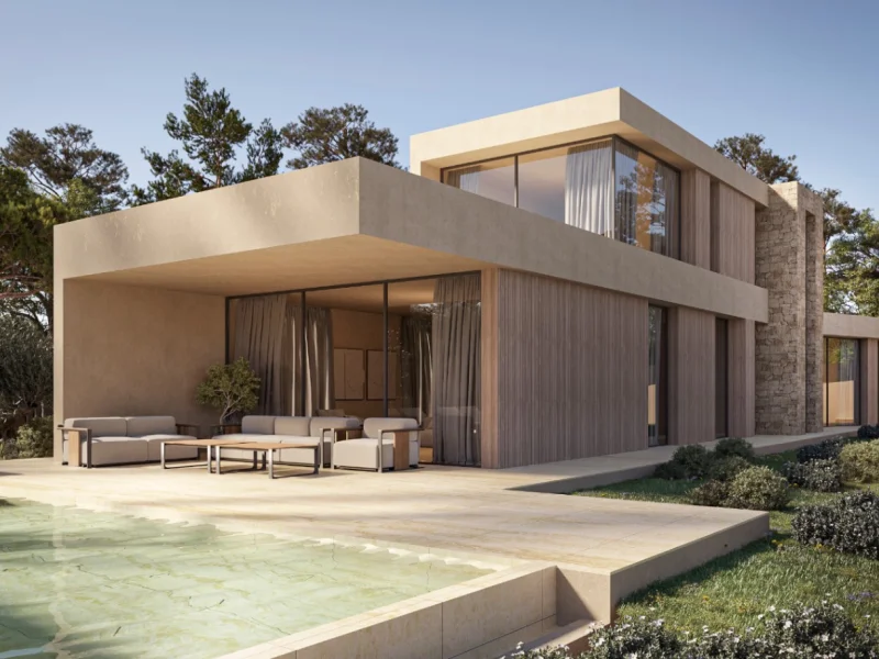 Ibizan style villa in Moraira, Andrago - Moravit