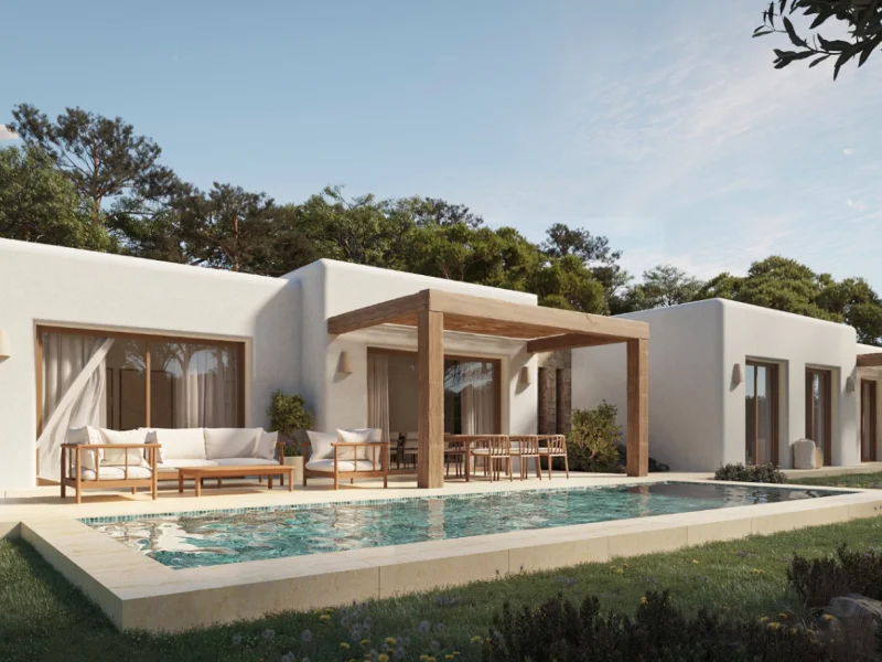 Elegant Ibizan style villa in Fustera Benissa with private pool