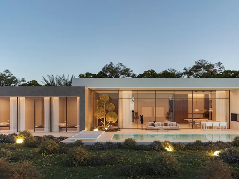Modern single-level villa in Pla Roig, Calpe with private pool