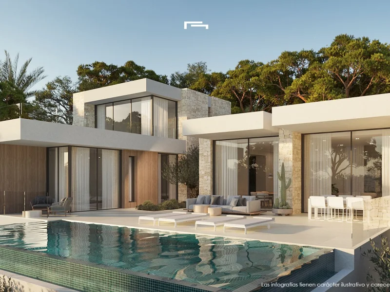 Modern villa with sea views in San Jaime, Benissa