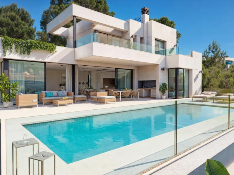 Contemporary villa in Empedrola II, Calpe with mountain views