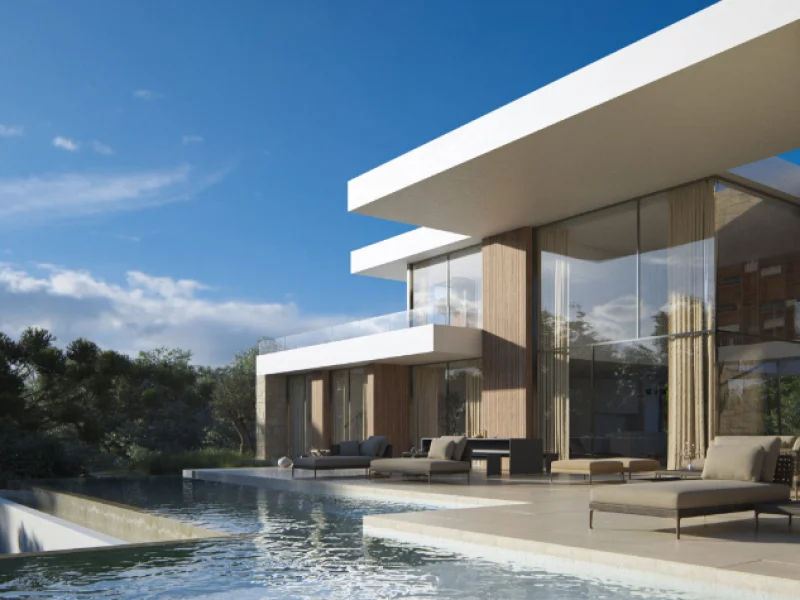 Luxury new build villa in Moraira with sea views