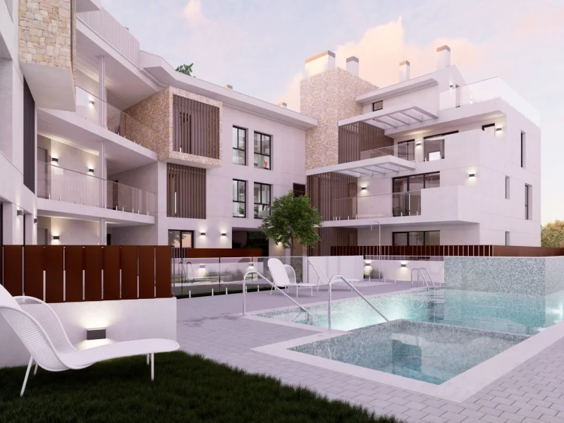 New build apartments in Jávea with pool and underfloor heating