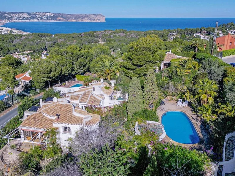 Traditional villa with sea views in Portichol, Jávea