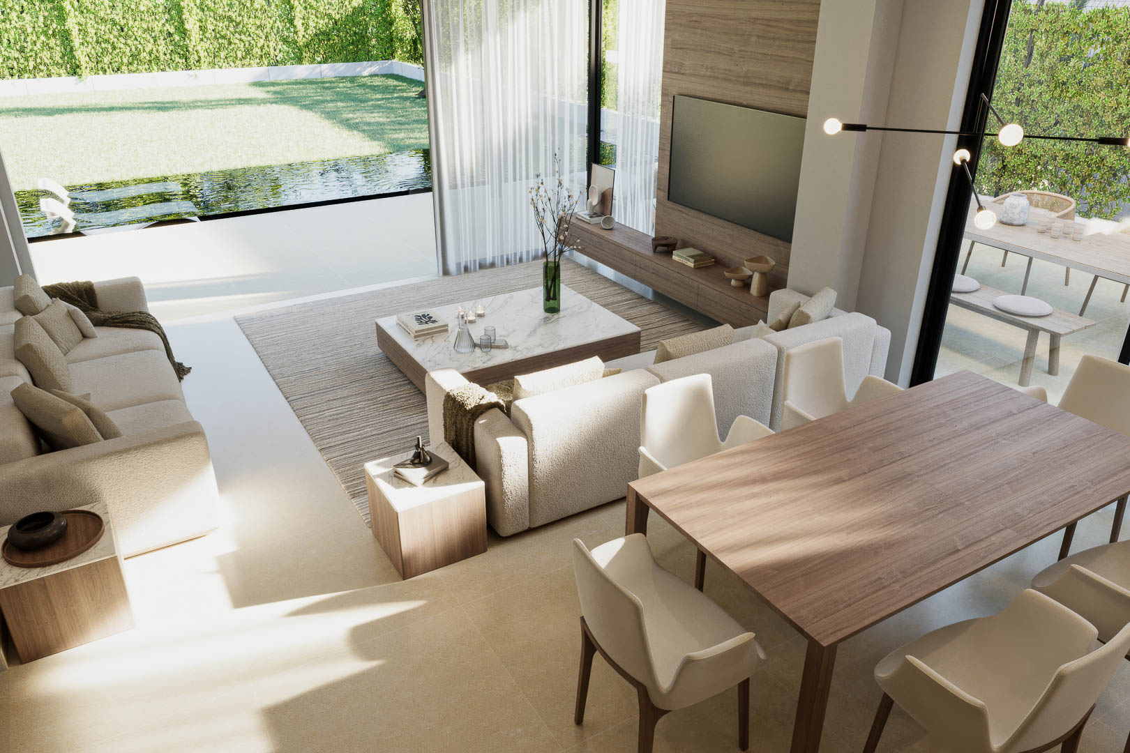 Modern three-bedroom villa with private pool in Finestrat