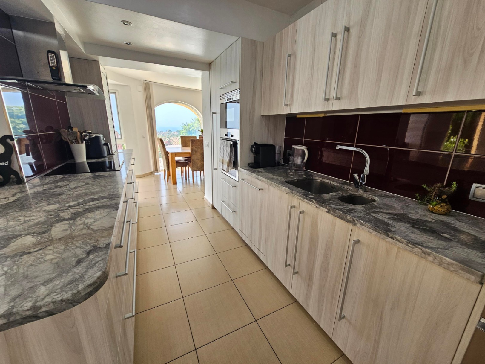 Open plan kitchen