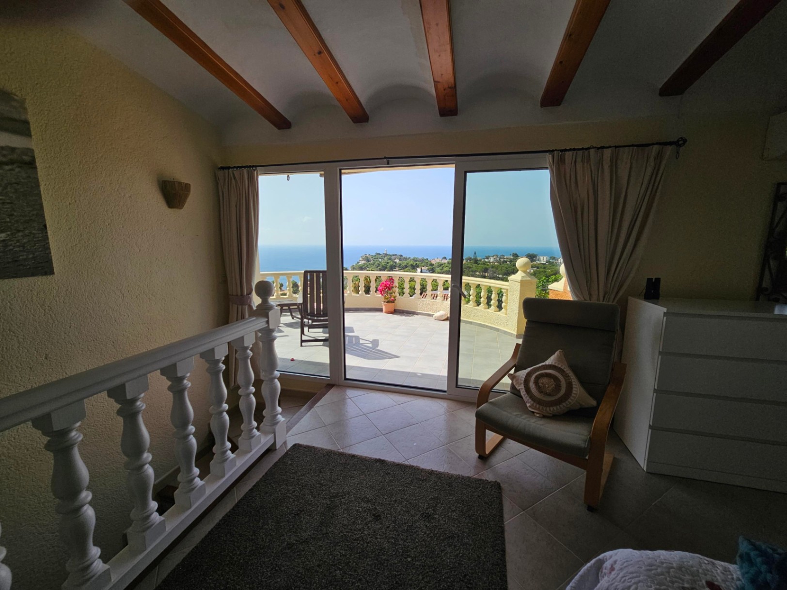 Living room with terrace access