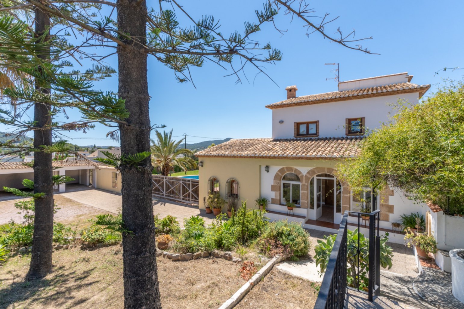 House exterior and garden