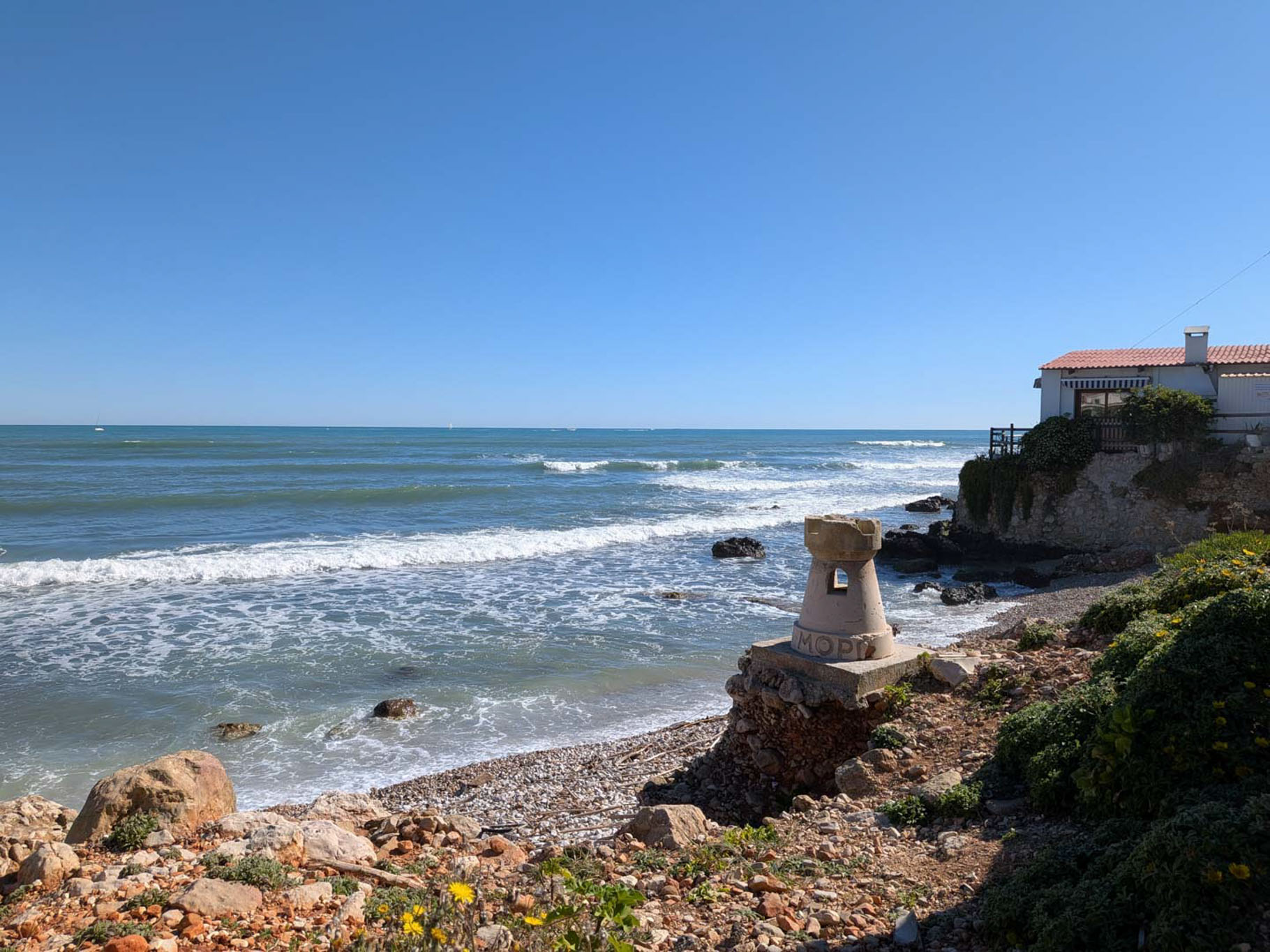 Nearby beach and coastline