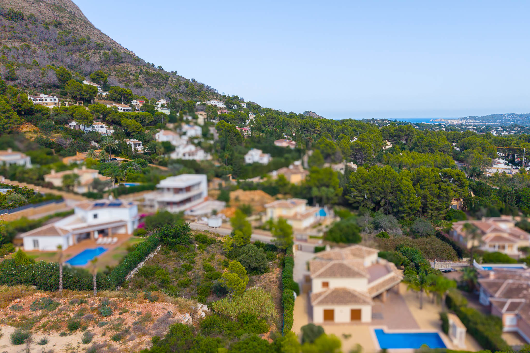 Aerial view of the surroundings