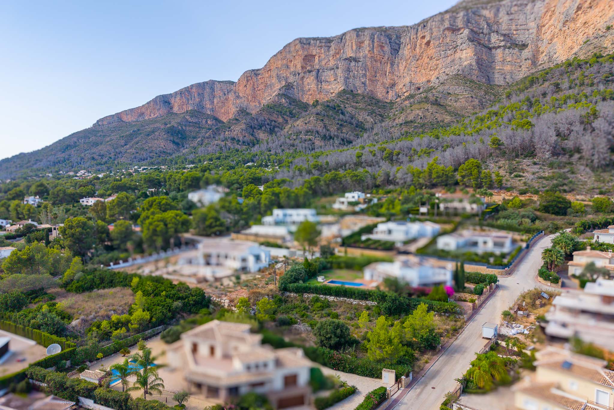 Aerial view of the surroundings